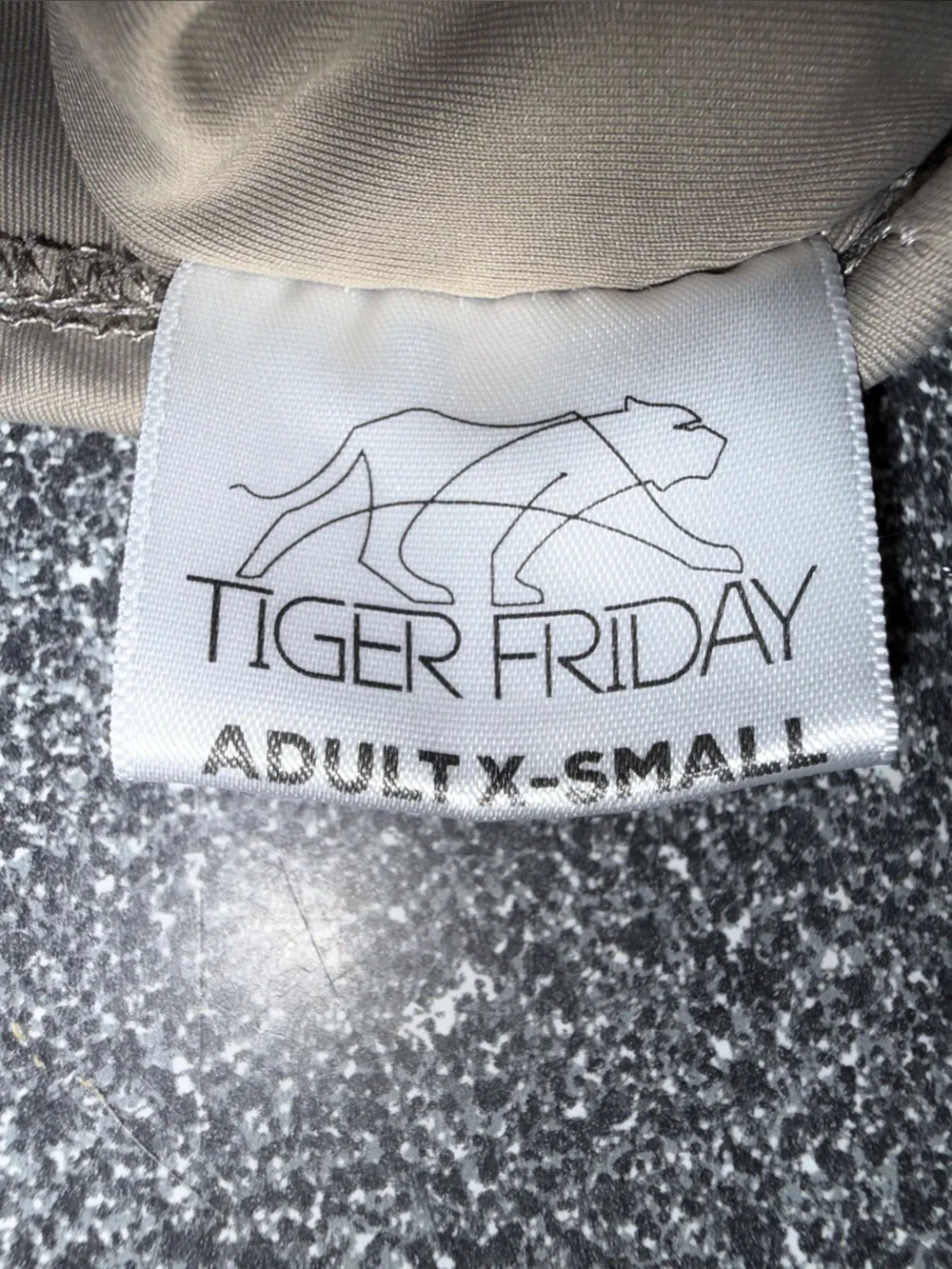 Tiger Friday Dance Top Light Brown Top with Yellow Trim Size Adult X-Small